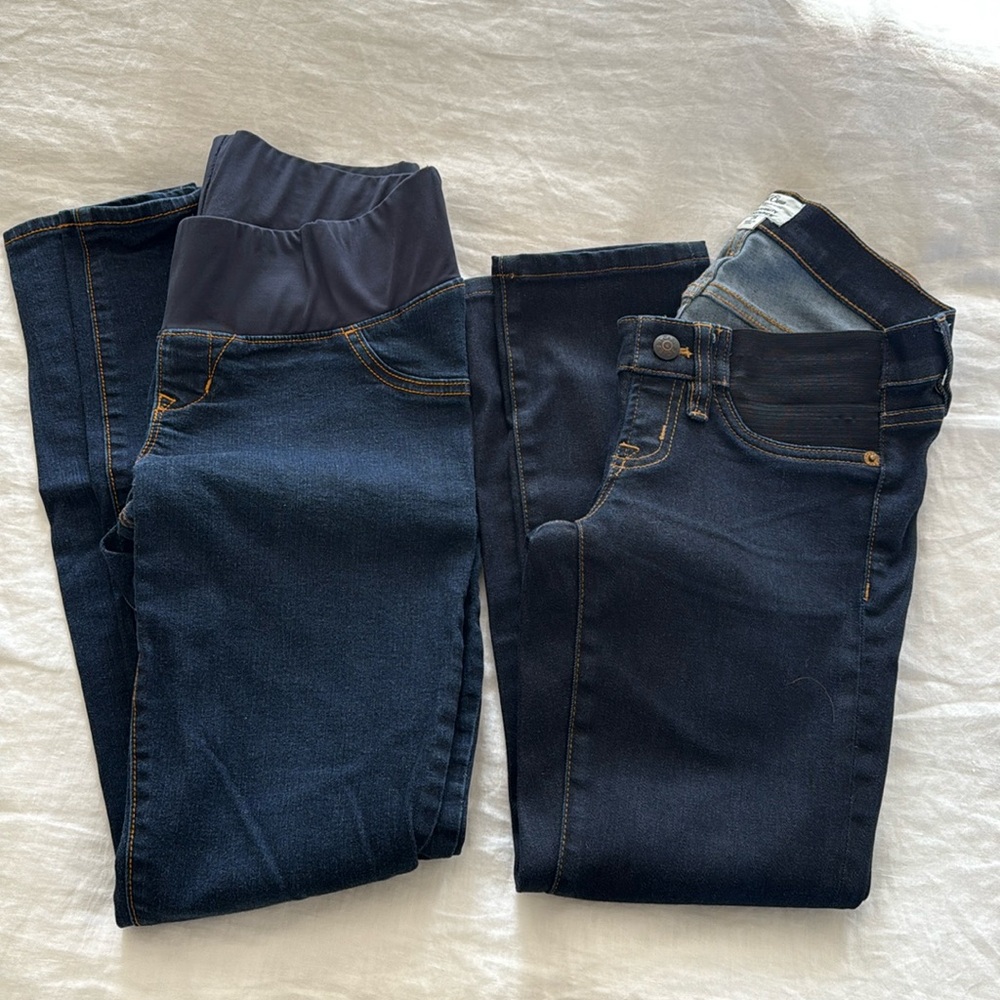 Maternity jeans bundle J.Crew and Old Navy
